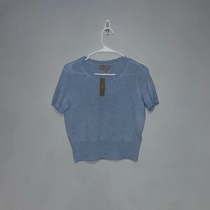 J. Crew Baby Blue Cashmere shrunken T-shirt